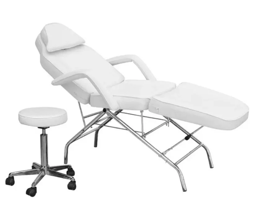 Popular Beauty SPA Bed White Beauty Salon Facial Massage Table Bed