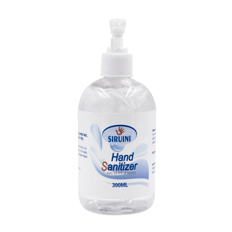 Private Label 75% Alcohol 300ml Disposable Antibacterial Hand Sanitizer Gel