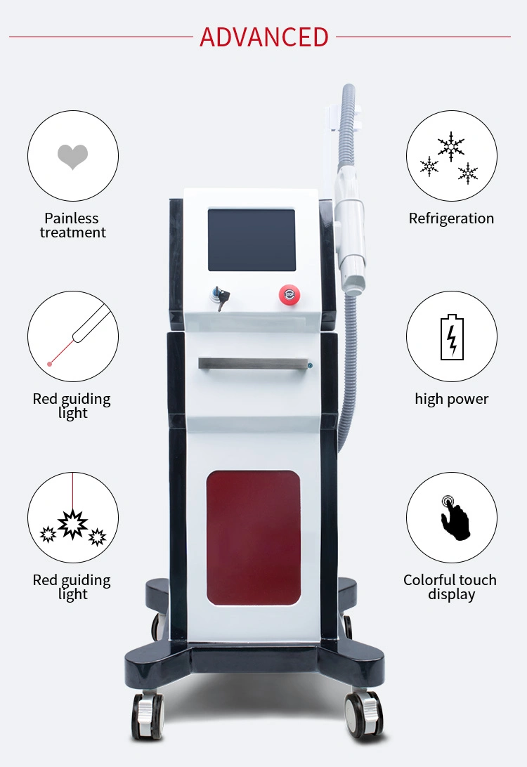 Vertical 6 Handles Beauty SPA Use ND YAG Laser Tattoo Pigmenation Birthmark Removal Beauty Equipment