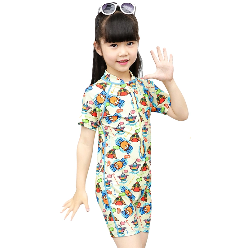 Digital Printing Kids Sbart One Piece Swimsuit