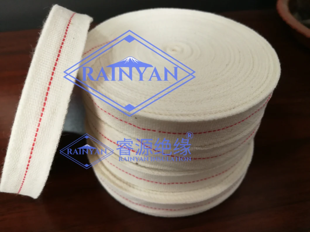 Cost-Effective Electrical Insulation Woven Cotton Twill Tape Cotton Fabric Elastic Insulating Tape for Motor