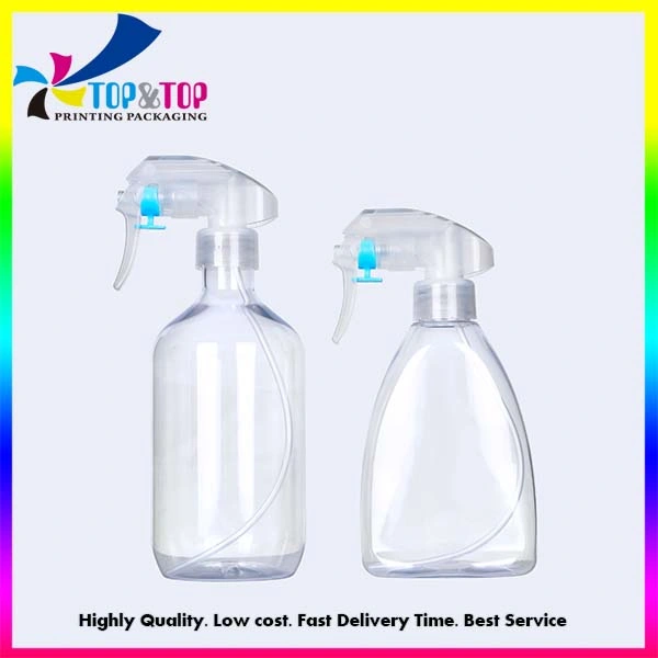 Custom Empty Semitransparent Pet Plastic Gel Hand Sanitizers Soap Shampoo Alcohol Disinfection Lotion/Spray Pump Bottle