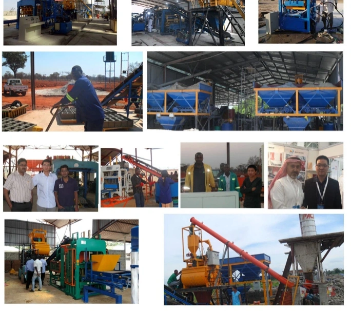 Model Qtf12-15 Big Scale Fly Ash Concrete Hollow Paving Brick Manufacturing Conrete Brick Making Machine.