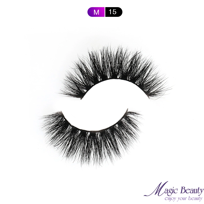 2020 Inexpensive Eyelashes Manufacturer Beauty Cosmetics Lashes M06 M15 3D Mink Eyelashes with Custom Logo