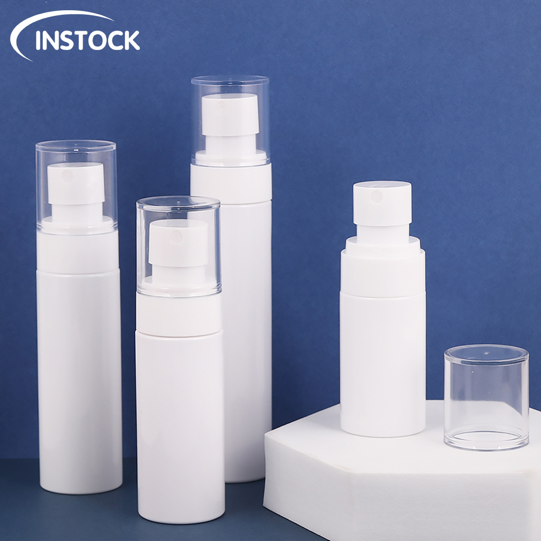 80ml Press Pump Cap Makeup Spray Airless Bottle Plastic Skincare Cosmetic Packaging