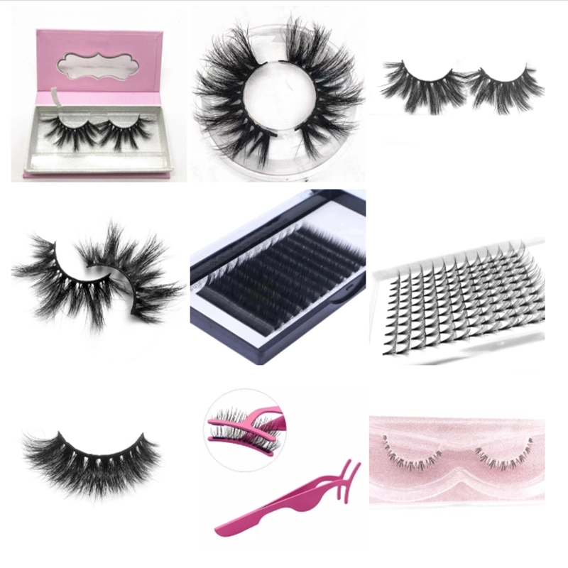 Wholesale 3D Mink False Eyelashes Long Lasting Lashes Natural Lashes with Beauty Box Gifts