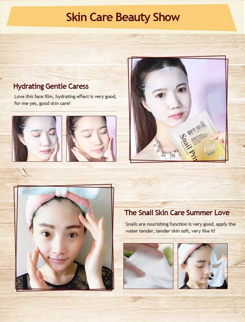 10 PCS Snail Mask Set Hyaluronic Acid Mask Moisture Hydrating Whiten Shrink Pores Anti Wrinkle Repair Facial Skin Care