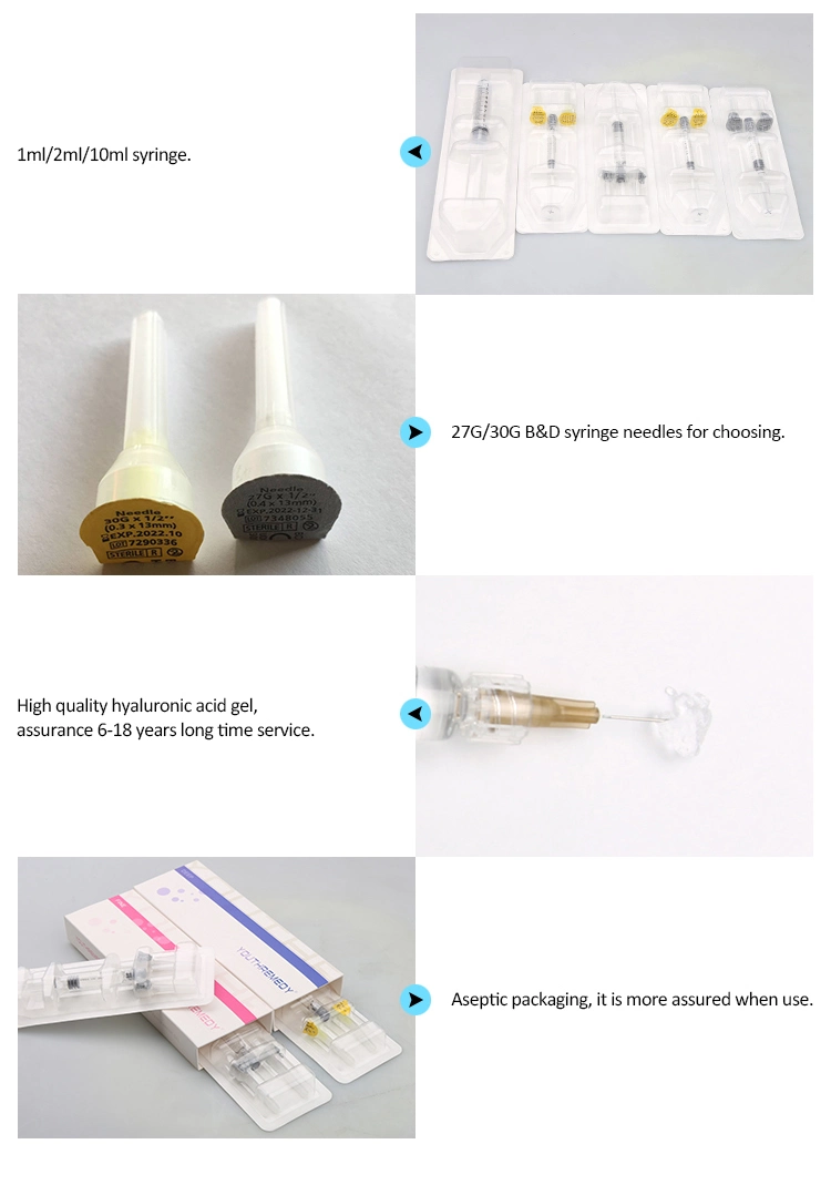 20ml Breast Fillers Hyaluronic Acid Buttock Enhance Injectable Implant Dermal Fillers