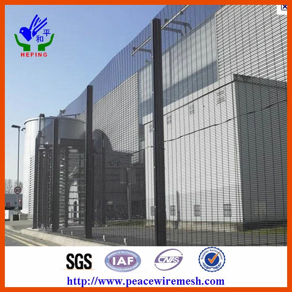 Galvanized or PVC Coated 358 Anti-Climb High Security Fence (EHSF-01)