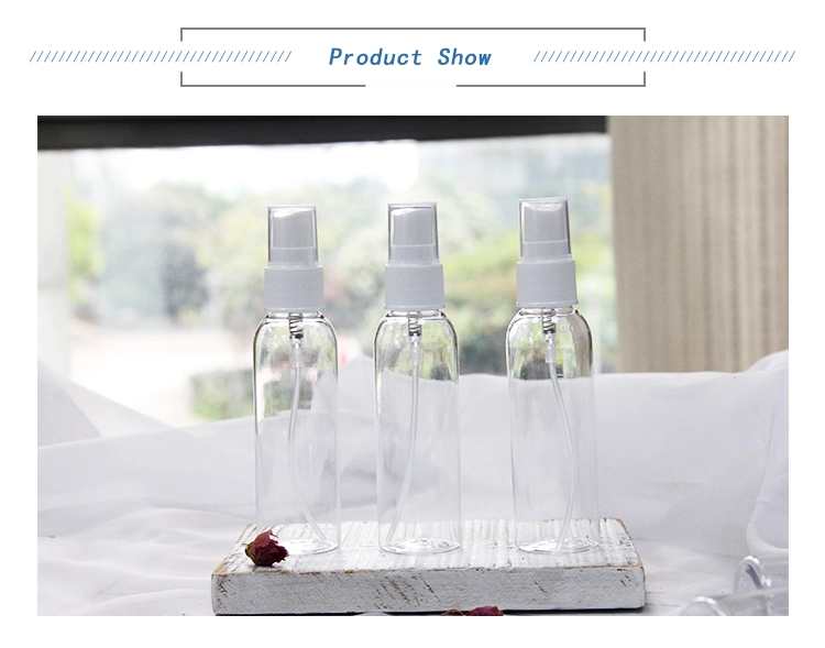 60ml Plastic Empty Fine Mist Spray Pet Plastic Travel Nursing Bottle