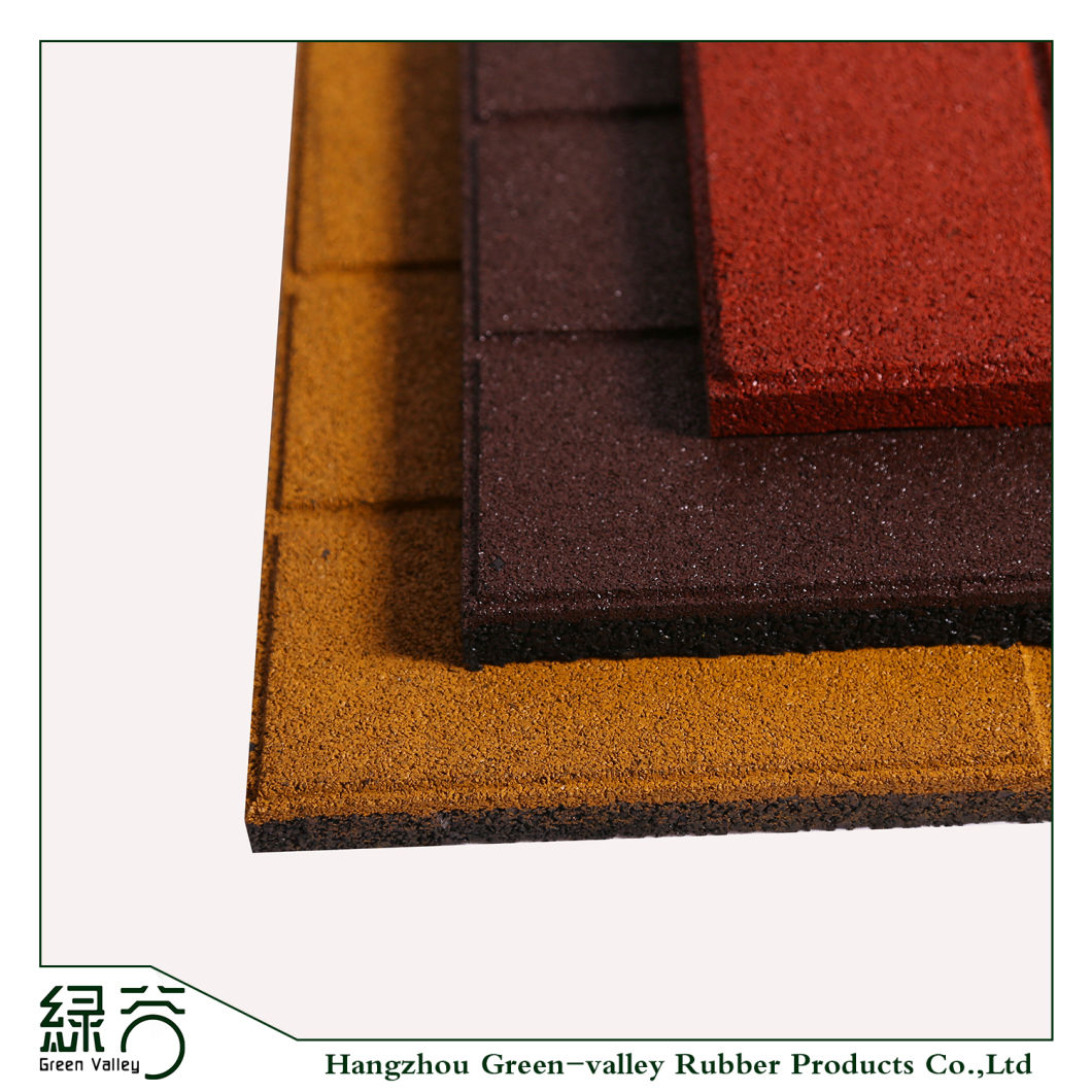 En1177 Fall Height Safety Rubber Mat, Colorful EPDM Rubber Flooring Tiles, Durable Anti-UV Floor Mats