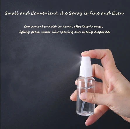 50ml/80ml/100ml Clear Plastic Spray Bottle Free Sample Hand Sanitizer Spray Bottle