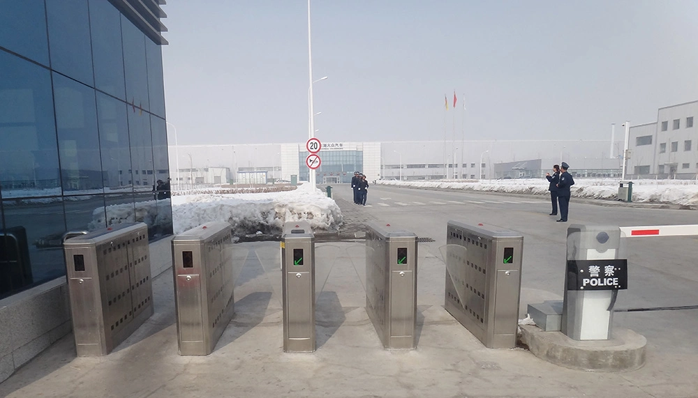 Ce Approved Retractable Flap Barrier Gate with Queue Management System