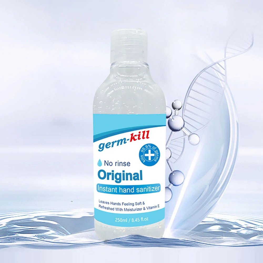 250ml Germ-Kill 75% Alcohol Antibacterial Pockets Travel Size FDA MSDS Hand Sanitizers Gel