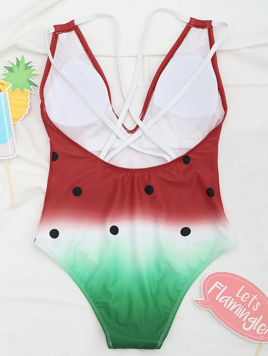 Female Watermelon Swimming Suits for Women Bathing Suits Monokini Beachwear