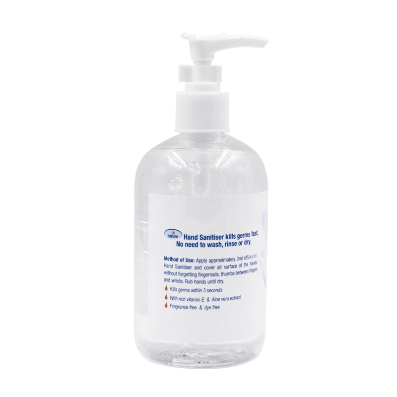 Private Label 75% Alcohol 300ml Disposable Antibacterial Hand Sanitizer Gel