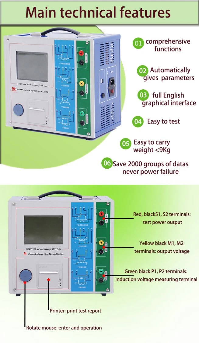 Current Transformer Polarity Test Apparatus Automatic CT PT Tester Current Transformer CT Analyzer CT Tester Analysis