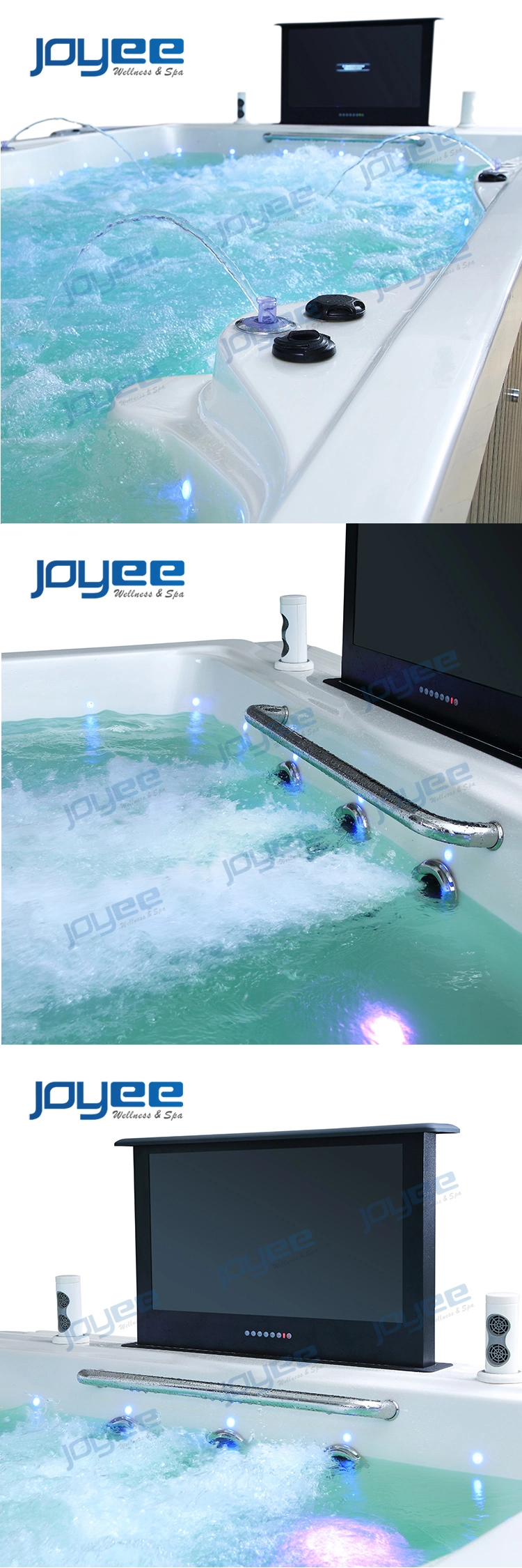 Joyee 4m SPA Swimming Pool with TV Set Swim SPA Outdoor