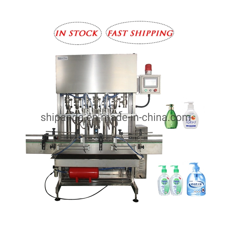 Automatic Machinery Hand Lotion Liquid Soap Disinfectant Hand Sanitizer Liquid Bottle Filling Machine Production Line