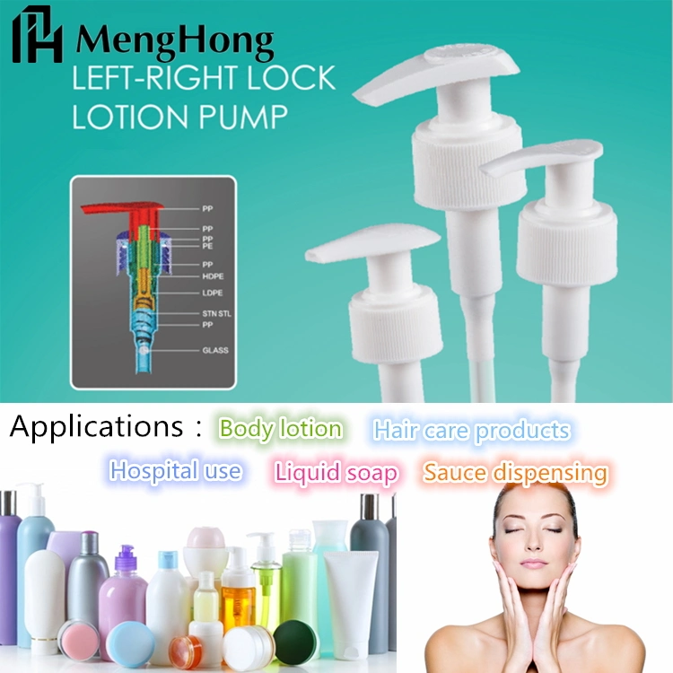 Plastic Purple Lotion Pump for Shampoo/Bath Cream Bottles