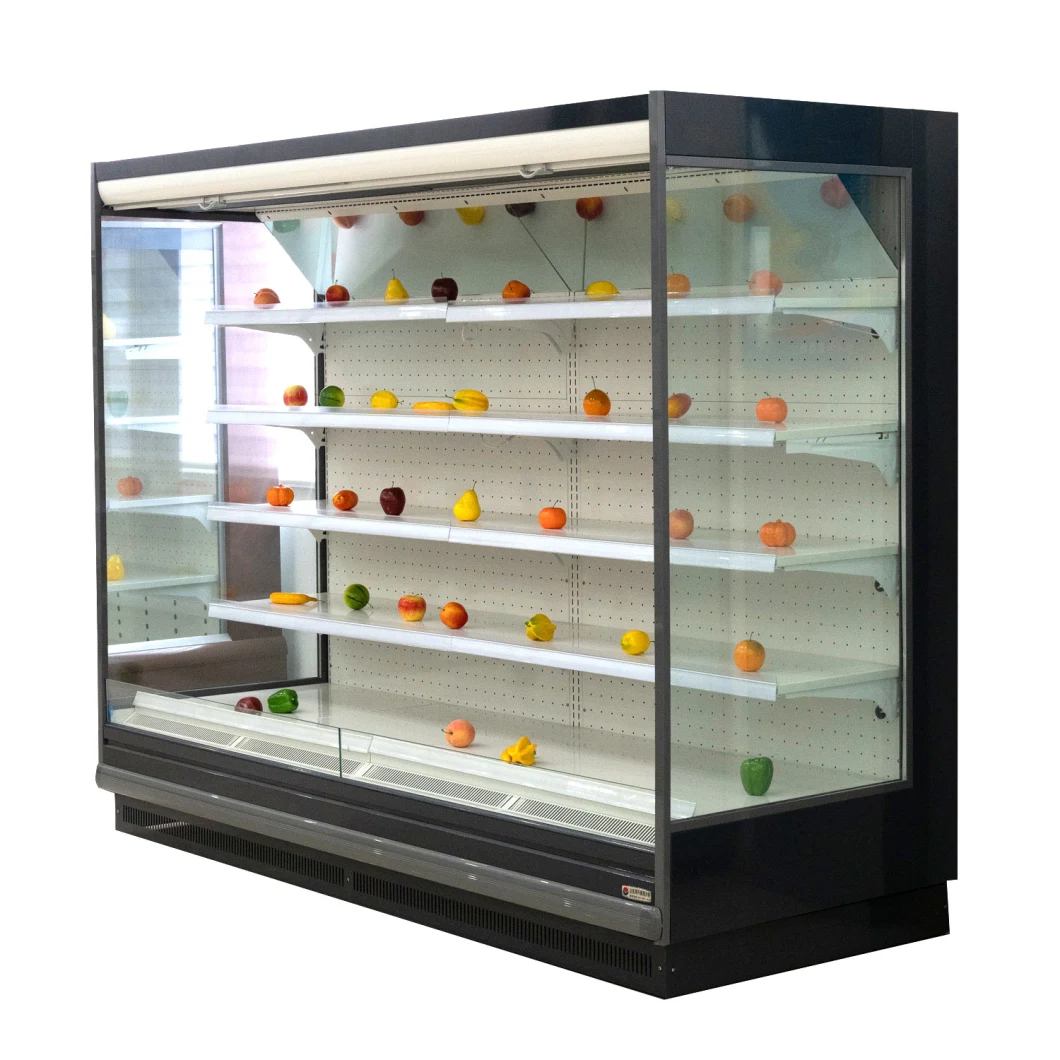 Supermarket Refrigerated Cabinet Beverage Open Chiller Retail Fridge