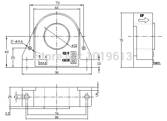 C5X 100A 200A 400A 600A 800A 1000A Series Hall Effect Current Sensor 100A High Current Transducer