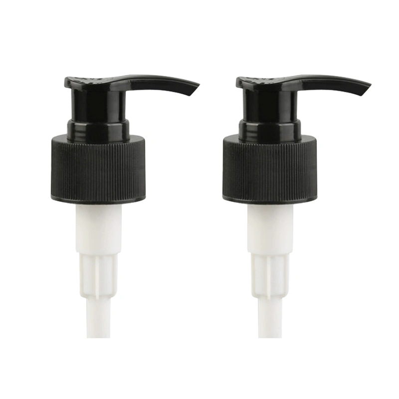 Black Plastic Lotion Pump 24mm 28mm for Hand Sanitizer Plastic Lotion Dispenser Body Shampoo Bottles