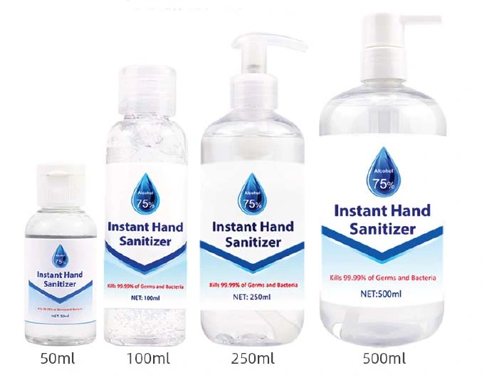 75% Alcohol Instant Hand Sanitizer Gel Wash-Free Anti-Bacteria Moisturizing Disinfectant Hand Gel