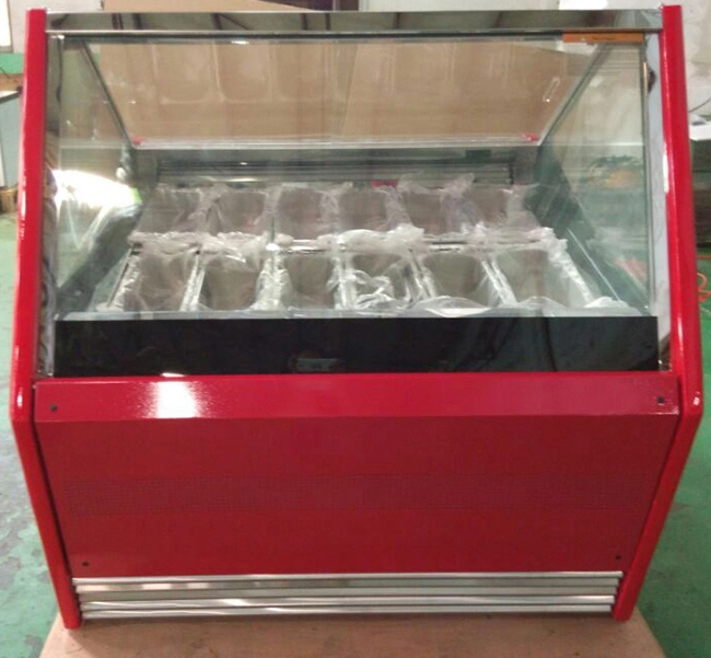 Ice Cream Display Freezer Ice Cream Gelato Showcase with Ce Qp-Bb-16