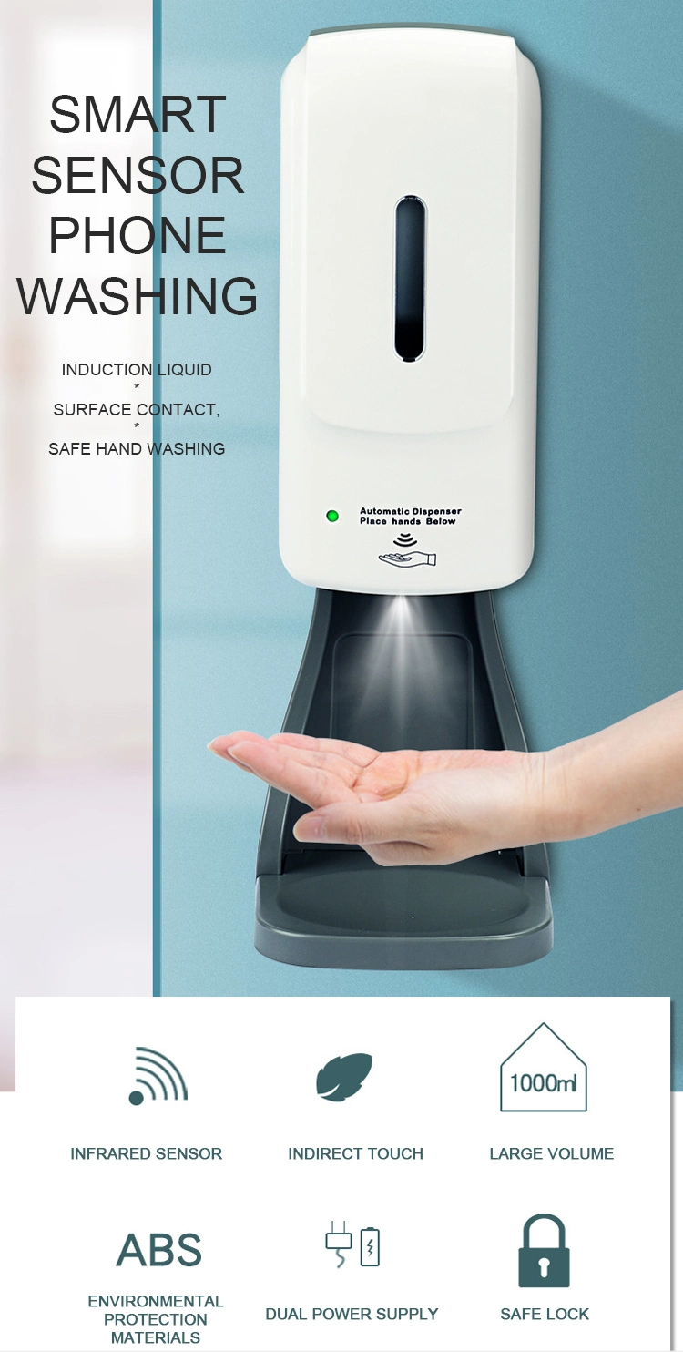 Battery Operated USB Charging Touchless Foaming Soap Dispenser on Table/Wall Mounted