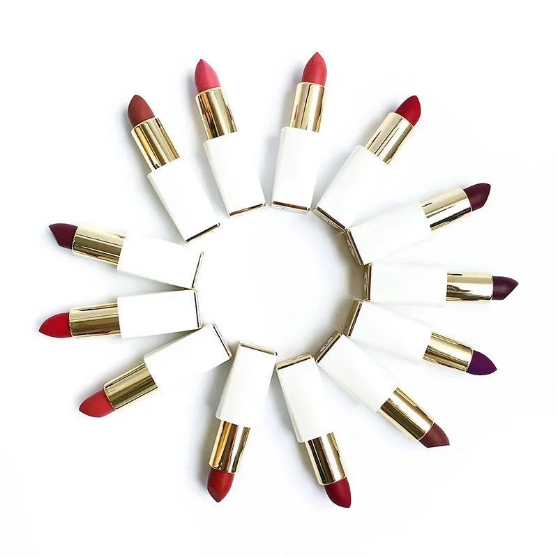 13 Colors No Logo Natural Vegan Cruelty Free Organic Private Label Lipstick Matte Lipstick