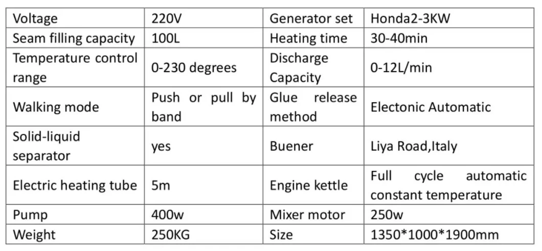 Road Repair Crack Filling Machine 100L Pothole Repair Equipment