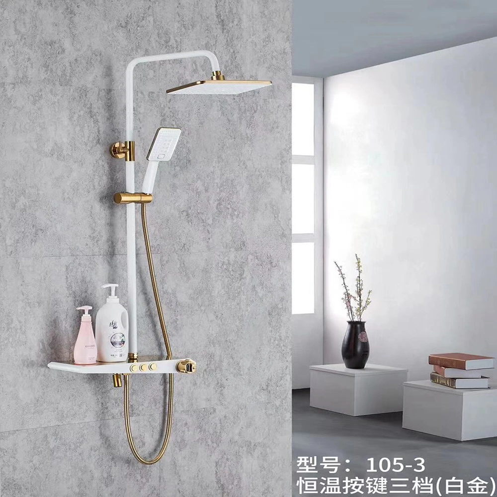 German Style Waterfall Wall Mount Bath Conceal Mixer Hidden Shower Set