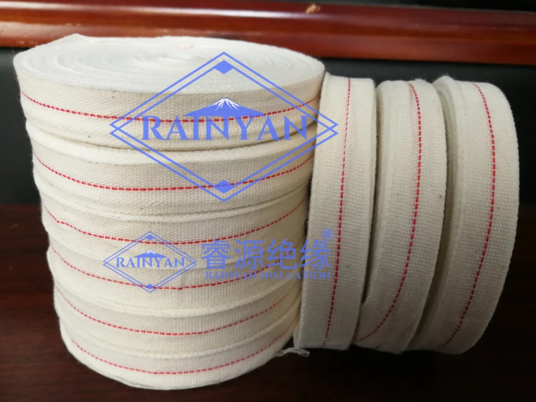 Cost-Effective Electrical Insulation Woven Cotton Twill Tape Cotton Fabric Elastic Insulating Tape for Motor