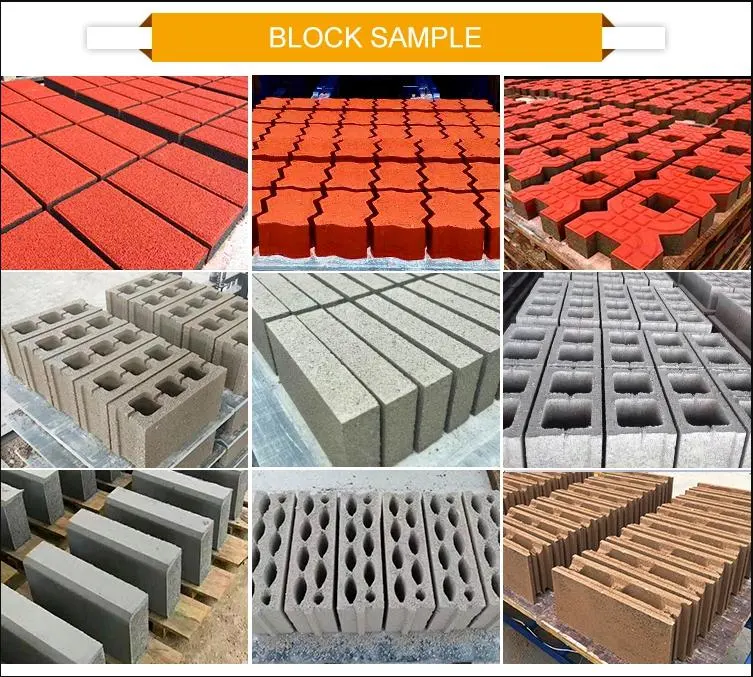 Weda Qt4-24b Vibration Compressed Interlocking Hourdis Paver Hollow Solid Curbstone Clay Fly Ash Cement Sand Color Blocks Brick Making Machinery Production Line