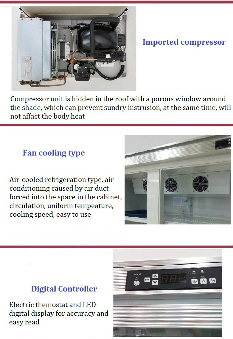 Supermarket Vertical Refrigerated Showcase for Beverage