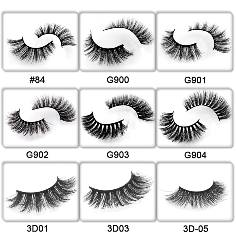 Wholesale 3D Mink False Eyelashes Long Lasting Lashes Natural Lashes with Beauty Box Gifts