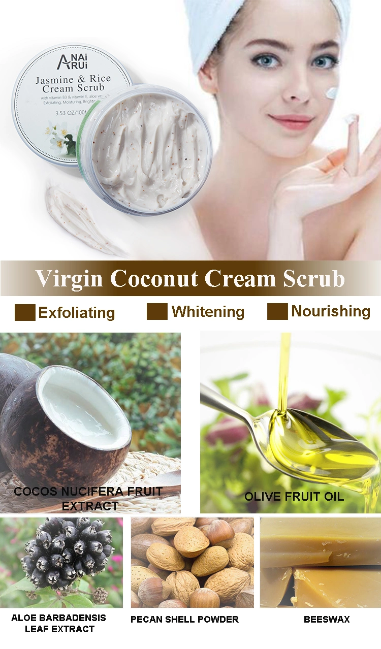 Hot Fast Delivery Beauty Product Argan Oil Exfoliating Face Scrub Cream Whitening Facial Scrub Cream