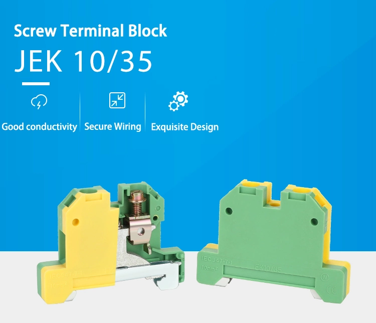 Weidmuller Ek Screw Cage Terminal Block Rail Mounted