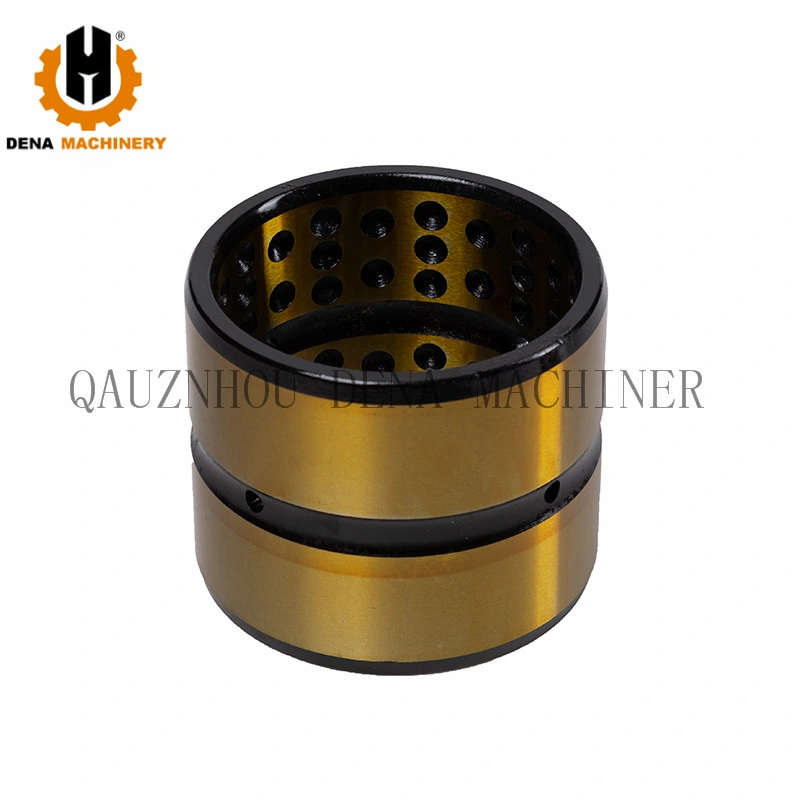 Factory Hot Sales Excavator Spare Parts Steel Dotted Oil Groove Type Bushing Yellow Electrophoresis Bucket Bushing
