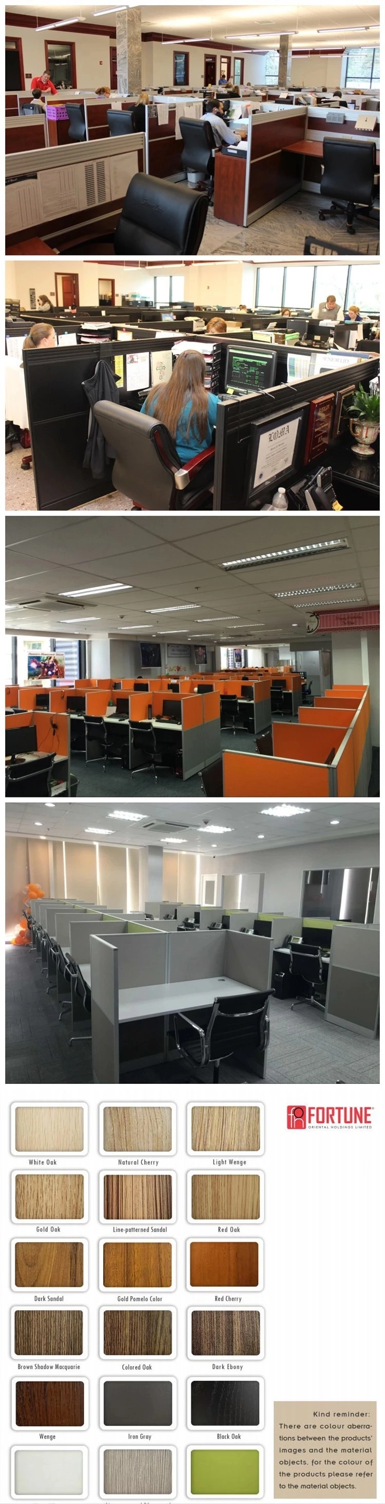 MFC Eco-Friendly Company Green Office Work Station Call Center Cubicle