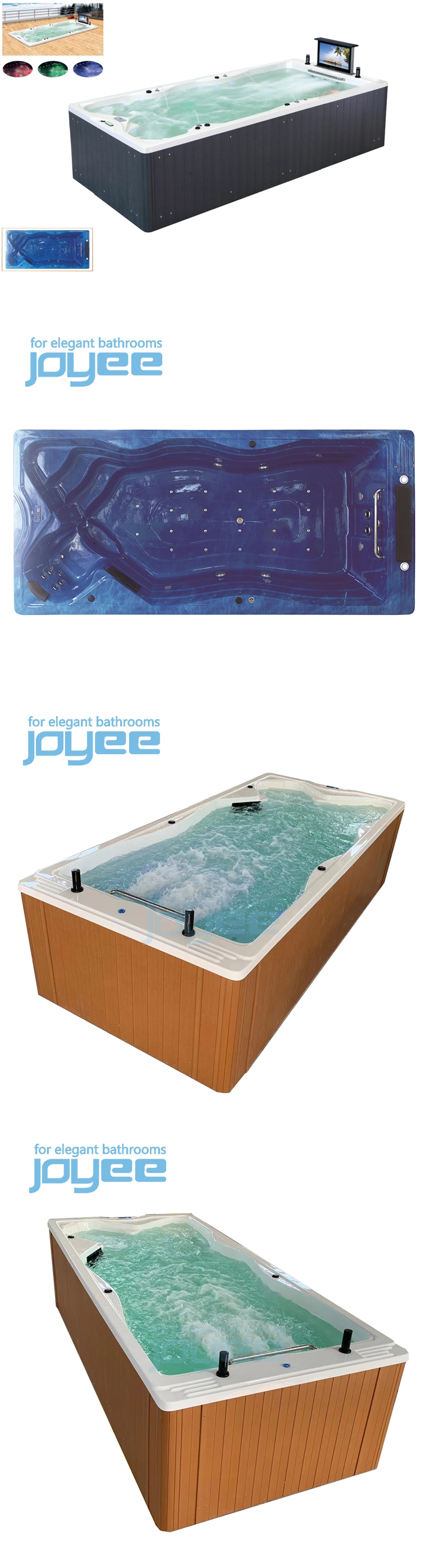 Joyee 4m SPA Swimming Pool with TV Set Swim SPA Outdoor