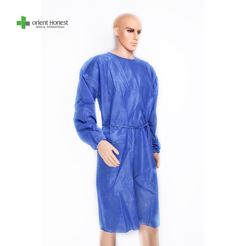 Single Use Non-Sterilized Scrubs Disposable Nonwoven Protective Gowns Single Use Impervious Scrubs Medical Suppliers