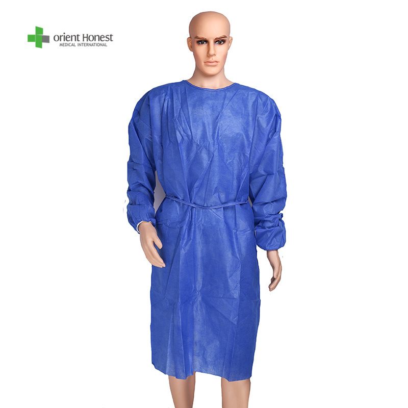 Single Use Non-Sterilized Scrubs Disposable Nonwoven Protective Gowns Single Use Impervious Scrubs Medical Suppliers