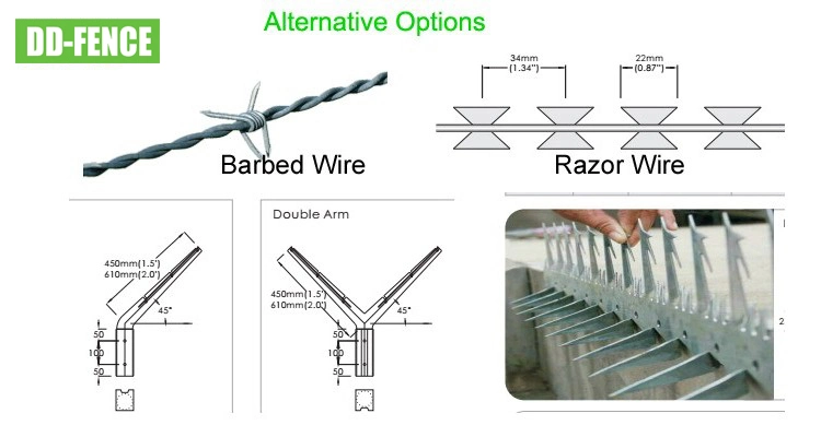 New Design HDG Galvanized 358 Security Fence System for Airport Boundary Security