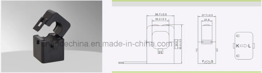 Kct-36 Split Core Current Transducer Clamp Current Transformer Aduio Plug