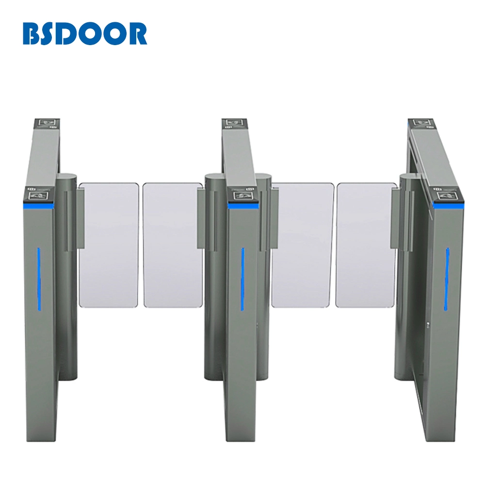 High Security Automatic Glass Speed Gate Security Barrier Gate