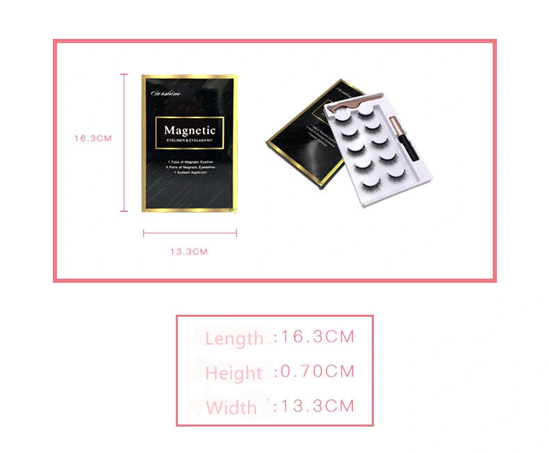 Donhon Top Best Sales Magnetic Eyeliner & Eyelashes Suit Magnetic Eyelashes with Eyeliner Private Label Lashes