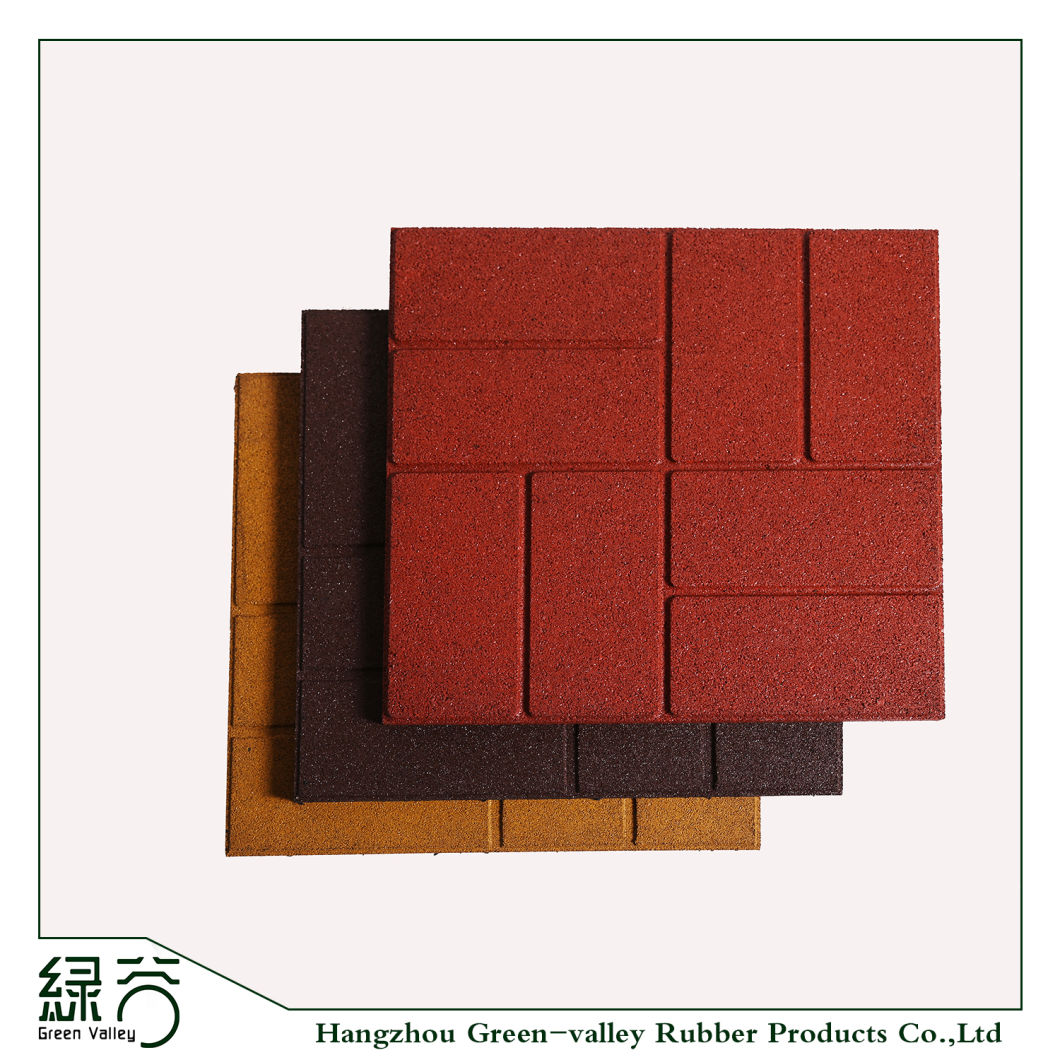 En1177 Fall Height Safety Rubber Mat, Colorful EPDM Rubber Flooring Tiles, Durable Anti-UV Floor Mats