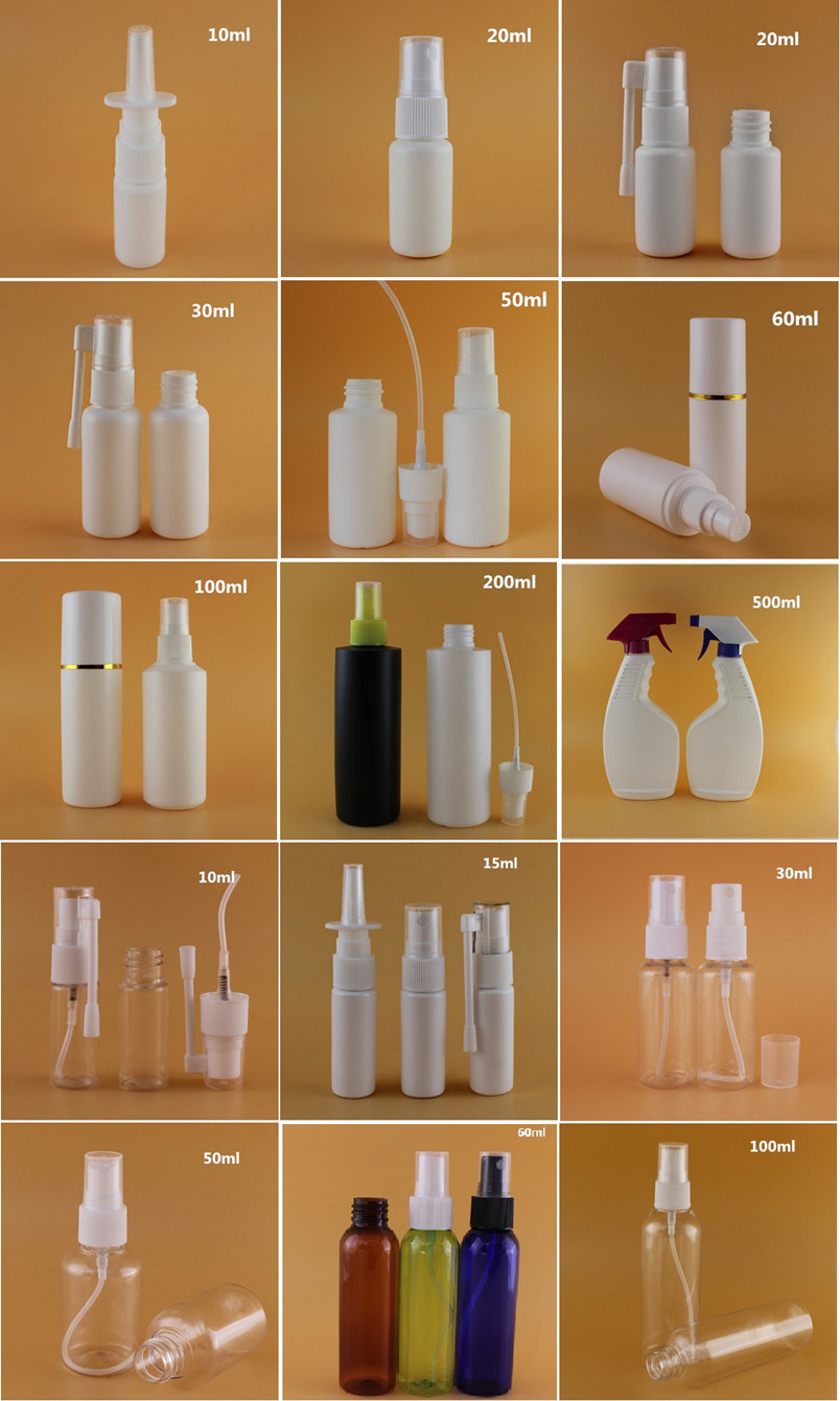 Empty Food Grade 100ml Plastic Hand Sanitizer Spray Bottle